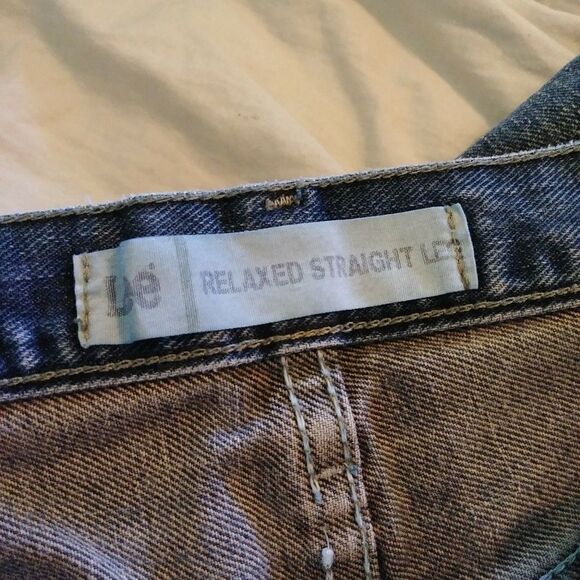 Lee Men's Relaxed Straight Leg Blue Denim Jeans - Picture 4 of 6